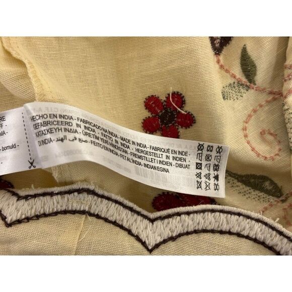 Zara Womens Embroidered Dress Size S Beige Ivory Crochet Floral 6895/003 NWT - Picture 11 of 16